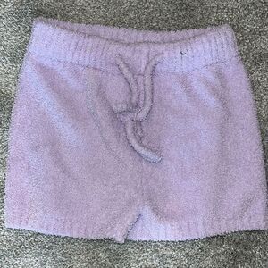 Misscosy light purple terry Cloth fleece shorts US 6